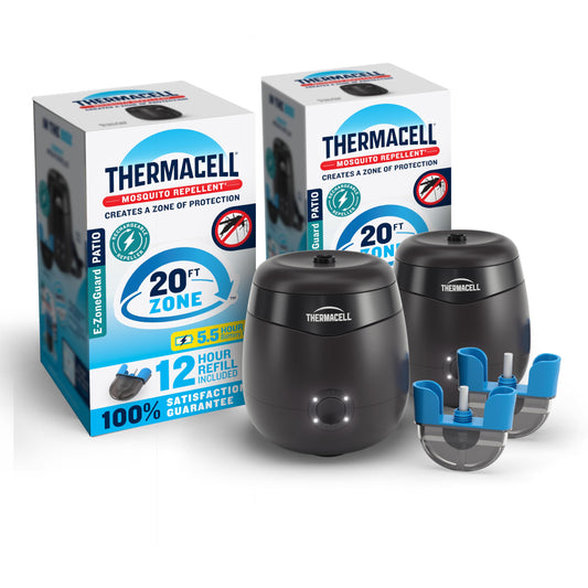Thermacell E-Series Rechargeable Mosquito Repeller with 20’ Mosquito Protection Zone; Bug Spray Alternative; Scent Free