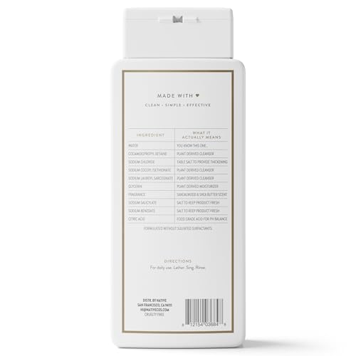 Native Body Wash Contains Naturally Derived Ingredients | For Women & Men, Sulfate, Paraben, & Dye Free Leaving Skin Soft and Hydrating | Sea Salt & Cedar 18 oz