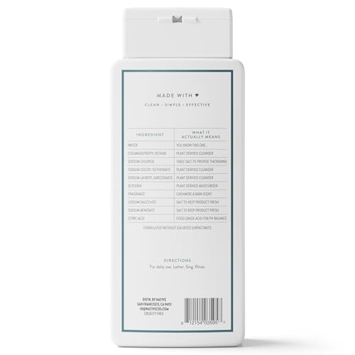 Native Body Wash Contains Naturally Derived Ingredients | For Women & Men, Sulfate, Paraben, & Dye Free Leaving Skin Soft and Hydrating | Sea Salt & Cedar 18 oz
