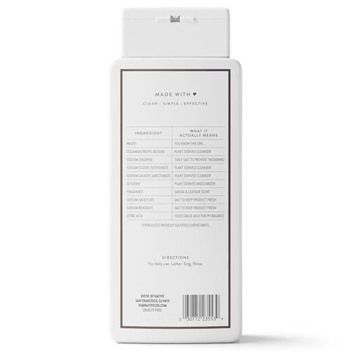 Native Body Wash Contains Naturally Derived Ingredients | For Women & Men, Sulfate, Paraben, & Dye Free Leaving Skin Soft and Hydrating | Sea Salt & Cedar 18 oz
