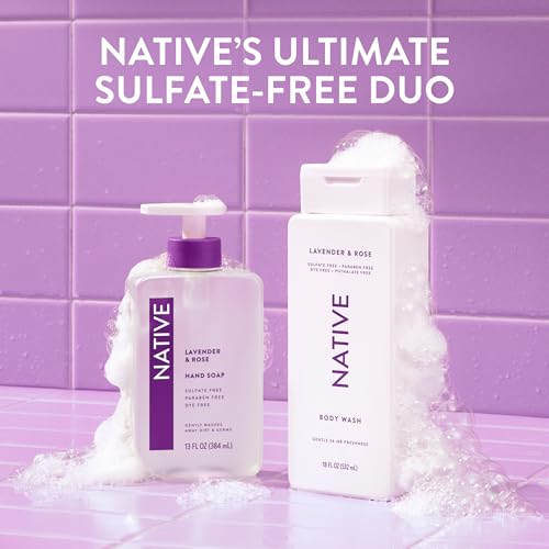 Native Body Wash Contains Naturally Derived Ingredients | For Women & Men, Sulfate, Paraben, & Dye Free Leaving Skin Soft and Hydrating | Sea Salt & Cedar 18 oz