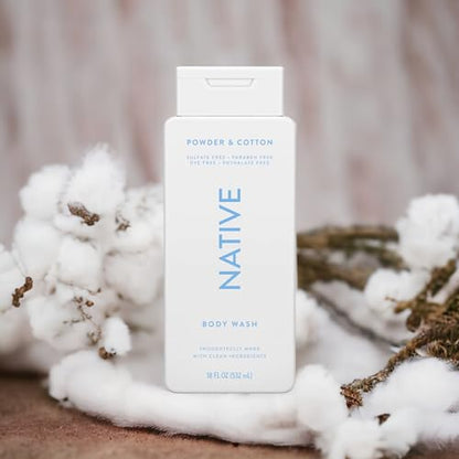 Native Body Wash Contains Naturally Derived Ingredients | For Women & Men, Sulfate, Paraben, & Dye Free Leaving Skin Soft and Hydrating | Sea Salt & Cedar 18 oz