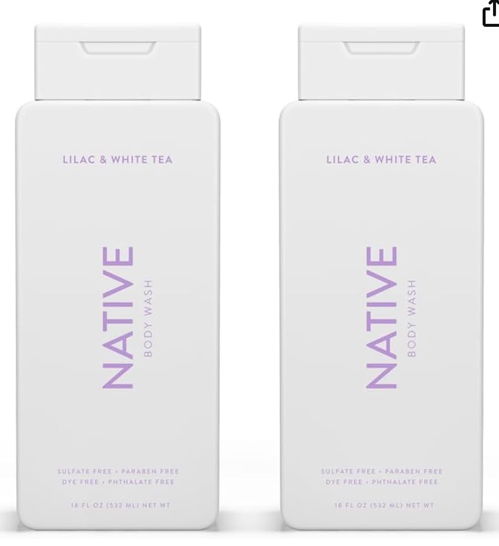 Native Body Wash Contains Naturally Derived Ingredients | For Women & Men, Sulfate, Paraben, & Dye Free Leaving Skin Soft and Hydrating | Sea Salt & Cedar 18 oz