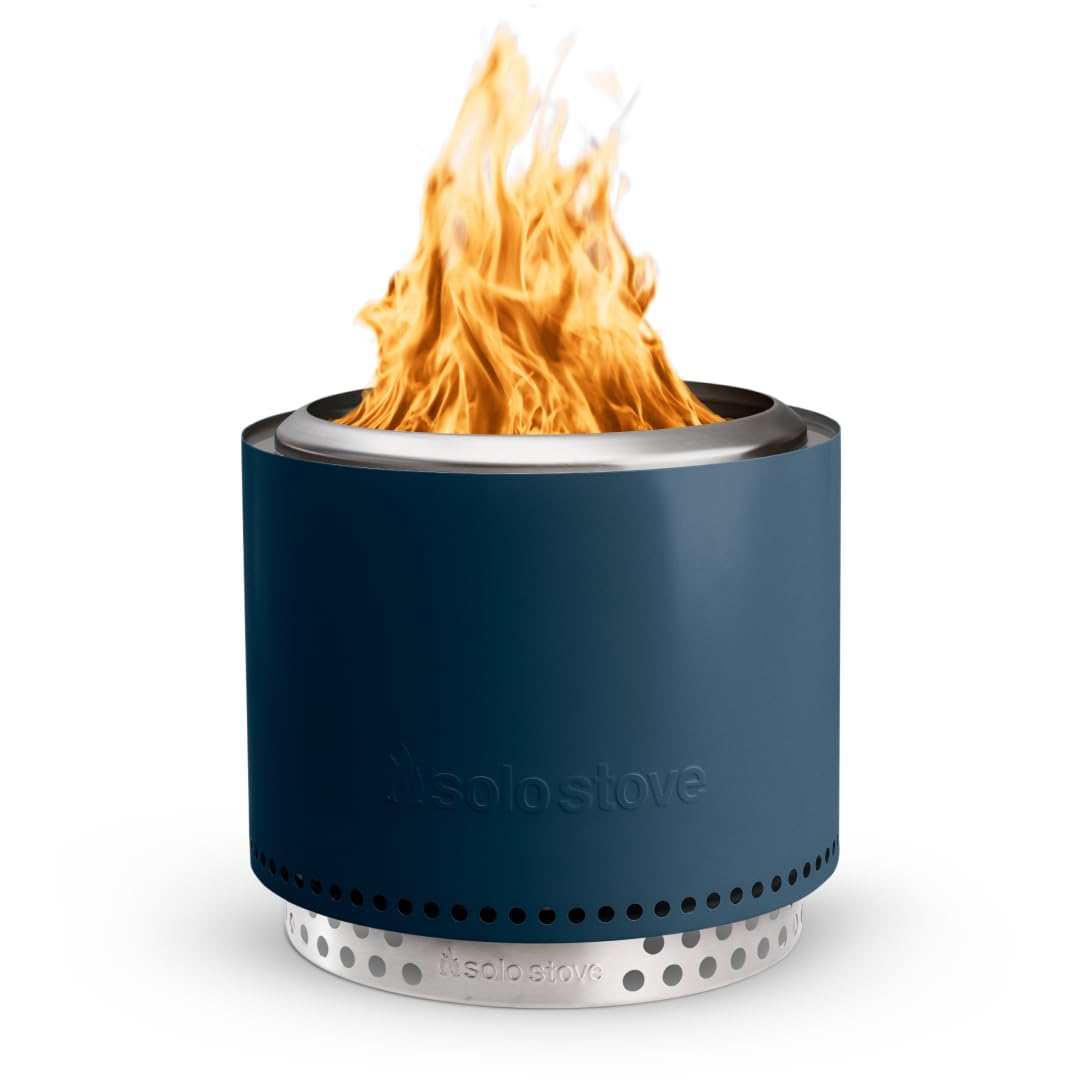 Solo Stove Bonfire with Stand | 19.5" Smokeless Fire Pit, Removable Ash Pan | Portable Stainless Steel Wood Burning Outdoor Fireplace, Ideal for 4–6 People, 21.75 lbs