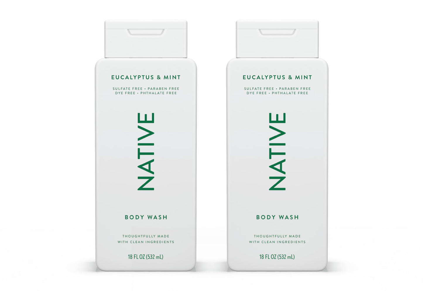 Native Body Wash Contains Naturally Derived Ingredients | For Women & Men, Sulfate, Paraben, & Dye Free Leaving Skin Soft and Hydrating | Sea Salt & Cedar 18 oz