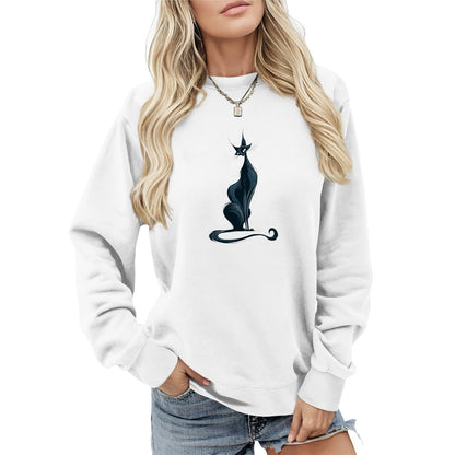LOAIHA Womens Boho Western Skull Graphic Sweatshirt Long Sleeve Crewneck Pullover White Cotton Blend Casual Streetwear Top