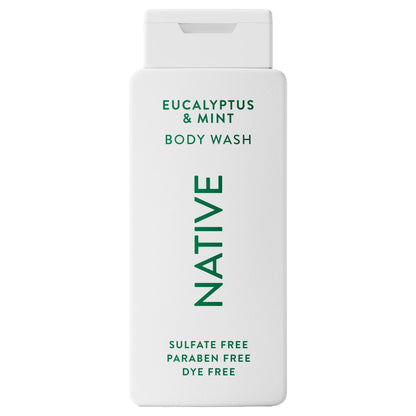 Native Body Wash Contains Naturally Derived Ingredients | For Women & Men, Sulfate, Paraben, & Dye Free Leaving Skin Soft and Hydrating | Sea Salt & Cedar 18 oz