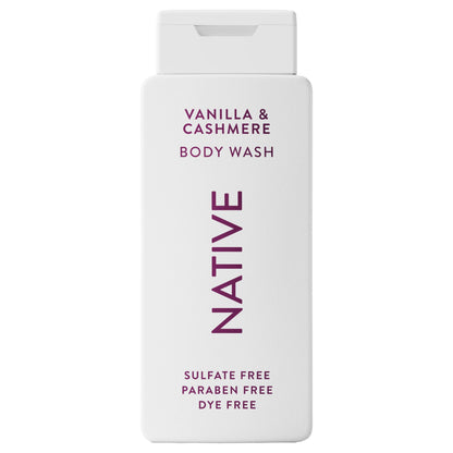 Native Body Wash Contains Naturally Derived Ingredients | For Women & Men, Sulfate, Paraben, & Dye Free Leaving Skin Soft and Hydrating | Sea Salt & Cedar 18 oz