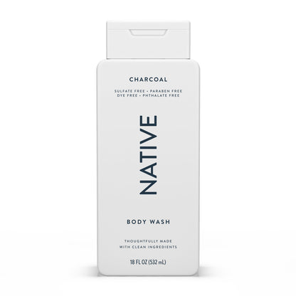 Native Body Wash Contains Naturally Derived Ingredients | For Women & Men, Sulfate, Paraben, & Dye Free Leaving Skin Soft and Hydrating | Sea Salt & Cedar 18 oz