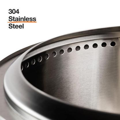 Solo Stove Yukon 27 Inch Smokeless Fire Pit with Removable Ash Pan - Wood Burning Portable Stainless Steel Outdoor Fireplace, Stainless Steel, Ideal for 6 or More People, 38 lbs