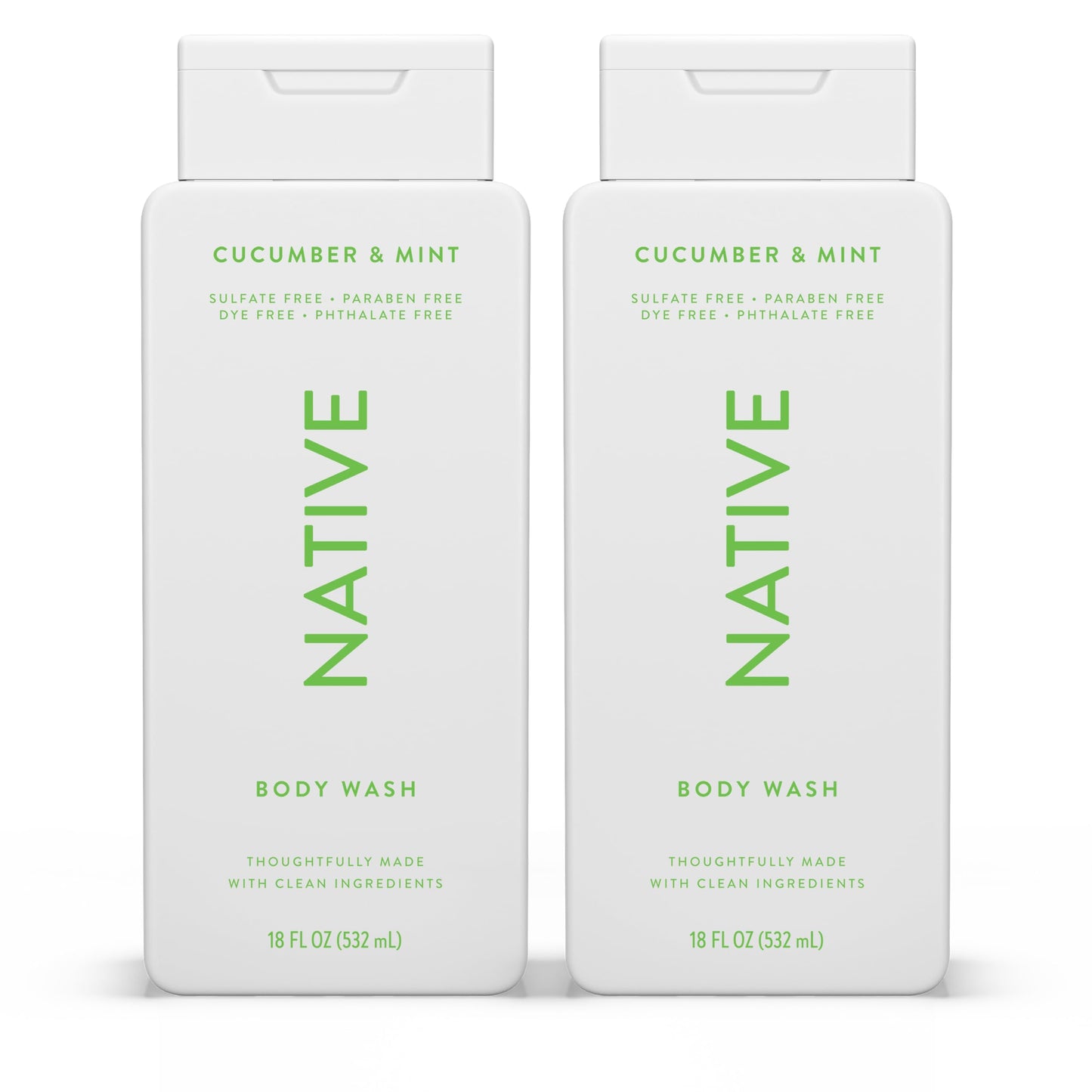 Native Body Wash Contains Naturally Derived Ingredients | For Women & Men, Sulfate, Paraben, & Dye Free Leaving Skin Soft and Hydrating | Sea Salt & Cedar 18 oz