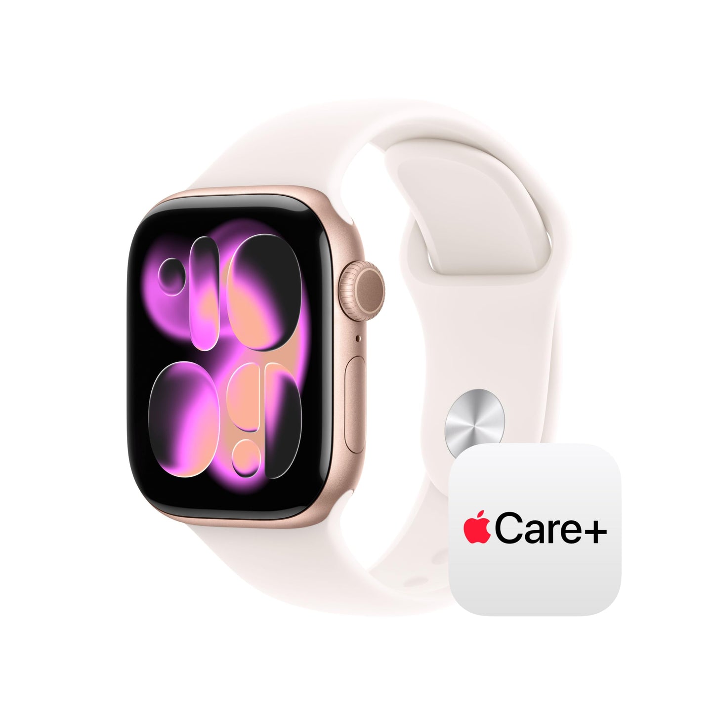 Apple Watch Series 11 [GPS 42mm] Smartwatch with Rose Gold Aluminum Case with Light Blush Sport Band - S/M. Sleep Score, Fitness Tracker, Health Monitoring, Always-On Display, Water Resistant