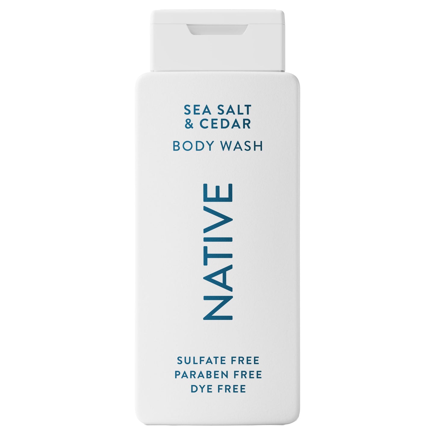 Native Body Wash Contains Naturally Derived Ingredients | For Women & Men, Sulfate, Paraben, & Dye Free Leaving Skin Soft and Hydrating | Sea Salt & Cedar 18 oz