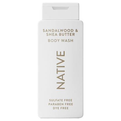 Native Body Wash Contains Naturally Derived Ingredients | For Women & Men, Sulfate, Paraben, & Dye Free Leaving Skin Soft and Hydrating | Sea Salt & Cedar 18 oz