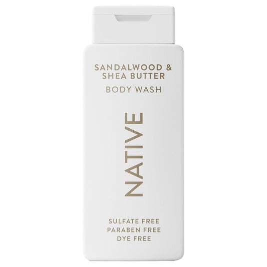 Native Body Wash Contains Naturally Derived Ingredients | For Women & Men, Sulfate, Paraben, & Dye Free Leaving Skin Soft and Hydrating | Sea Salt & Cedar 18 oz