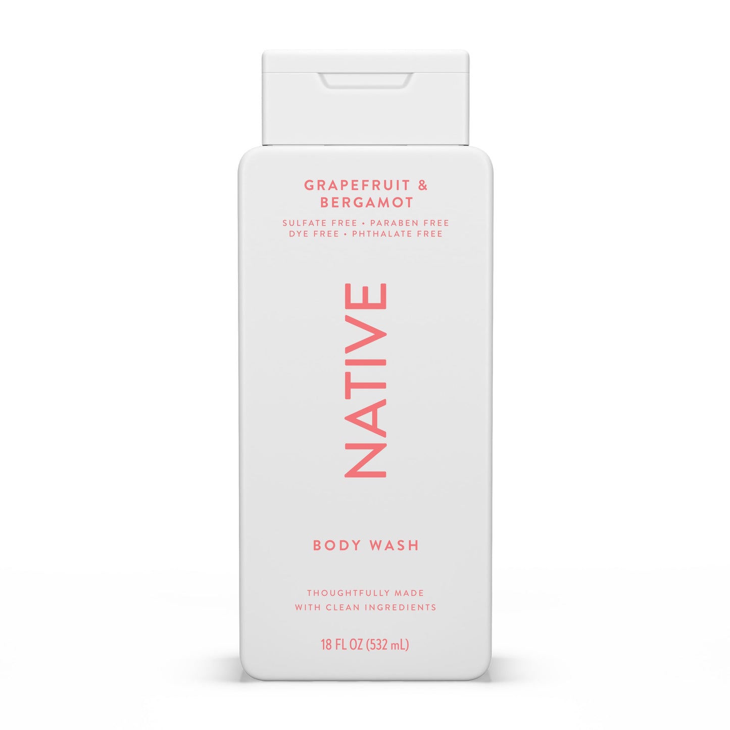 Native Body Wash Contains Naturally Derived Ingredients | For Women & Men, Sulfate, Paraben, & Dye Free Leaving Skin Soft and Hydrating | Sea Salt & Cedar 18 oz