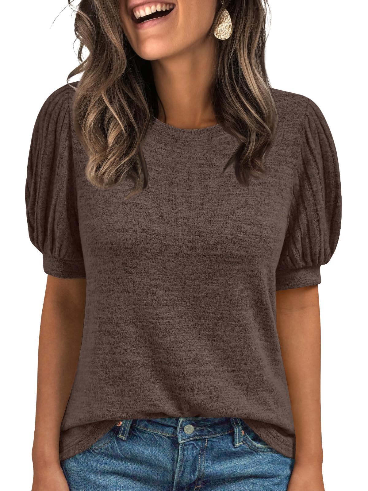 AUTOMET Womens Tops Summer Sweater Spring Tunic Dressy Casual Blouses Business Cute Trendy Short Sleeve Shirt 2026