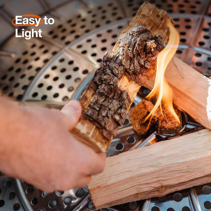 Solo Stove Yukon 27 Inch Smokeless Fire Pit with Removable Ash Pan - Wood Burning Portable Stainless Steel Outdoor Fireplace, Stainless Steel, Ideal for 6 or More People, 38 lbs
