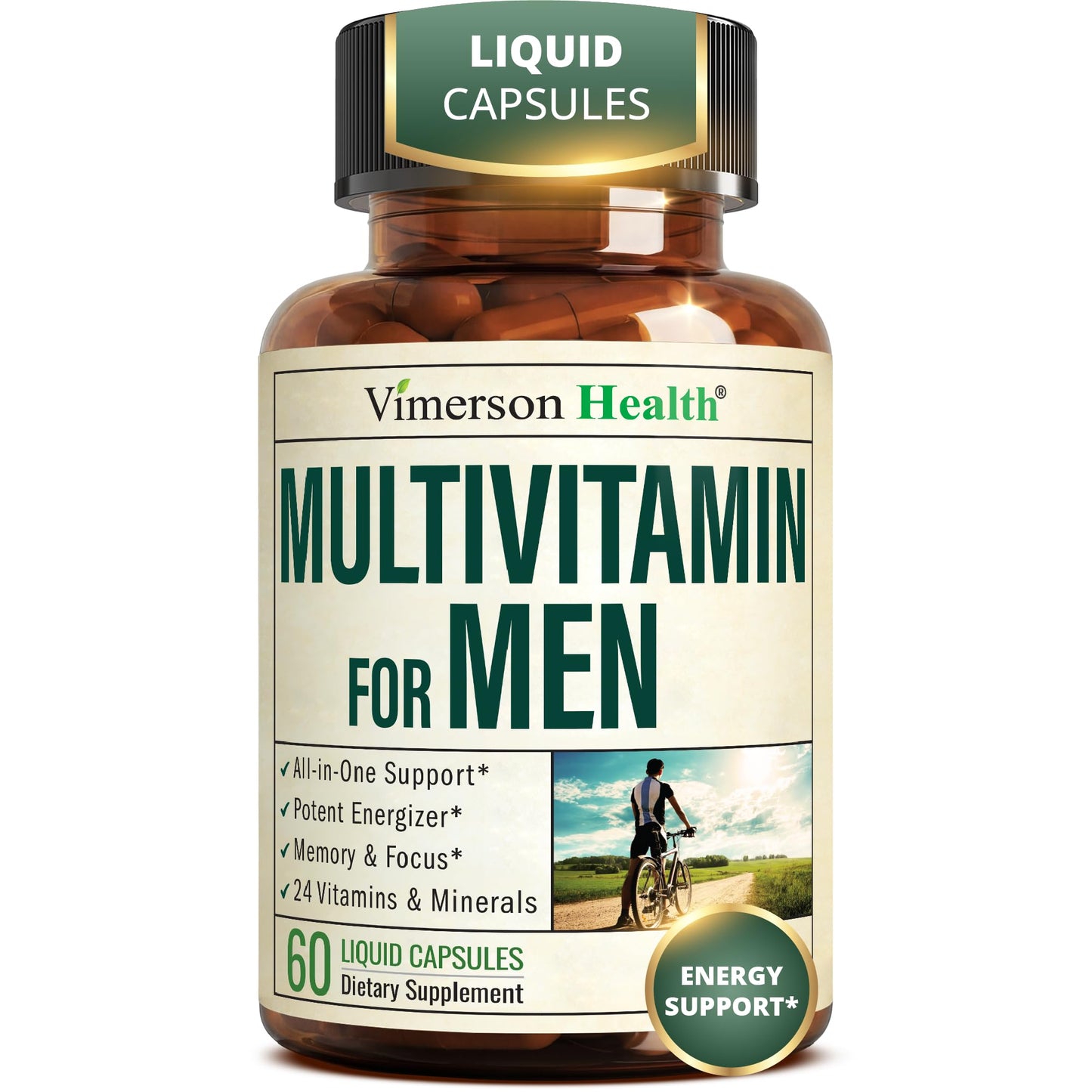 Vimerson Health Multivitamin for Women: Methylated B Vitamins, Chelated Minerals and Bioavailable D3 for Focus and Energy Support – Daily Womens Multivitamins and Multiminerals – 60 Capsules