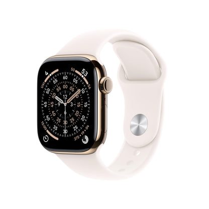Apple Watch Series 11 [GPS 42mm] Smartwatch with Rose Gold Aluminum Case with Light Blush Sport Band - S/M. Sleep Score, Fitness Tracker, Health Monitoring, Always-On Display, Water Resistant