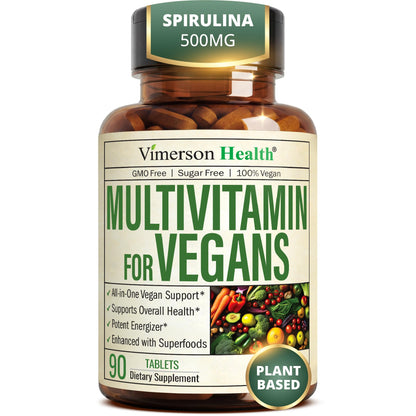 Vimerson Health Multivitamin for Women: Methylated B Vitamins, Chelated Minerals and Bioavailable D3 for Focus and Energy Support – Daily Womens Multivitamins and Multiminerals – 60 Capsules