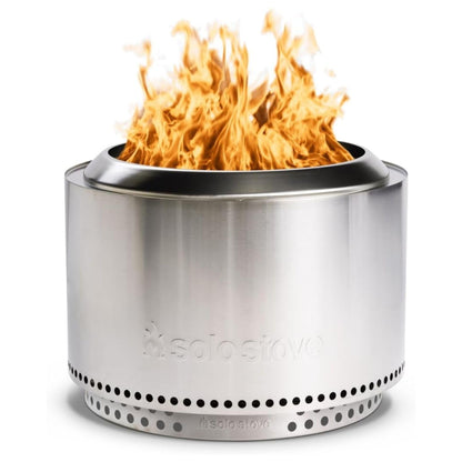 Solo Stove Yukon 27 Inch Smokeless Fire Pit with Removable Ash Pan - Wood Burning Portable Stainless Steel Outdoor Fireplace, Stainless Steel, Ideal for 6 or More People, 38 lbs