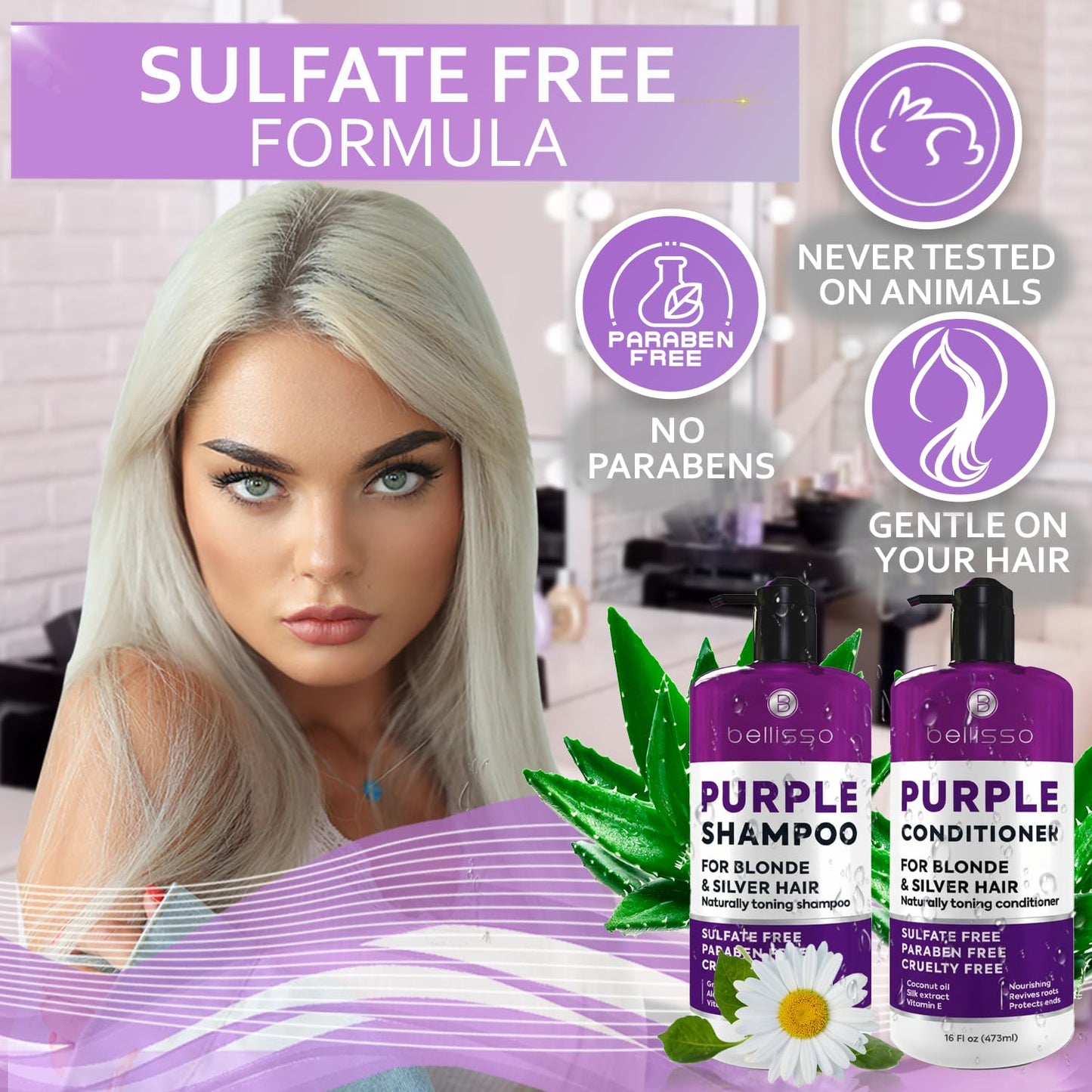 Biotin Shampoo and Conditioner Set - Sulfate and Paraben Free Treatment for Men and Women - Hair Thickening Volumizing Products to Help Boost Thinning Hair with Added Keratin