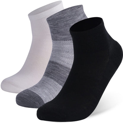 90% Merino Wool Socks for Men and Women,Casual Breathable Soft,3 Pairs