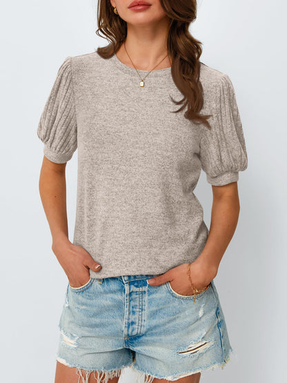 AUTOMET Womens Tops Summer Sweater Spring Tunic Dressy Casual Blouses Business Cute Trendy Short Sleeve Shirt 2026
