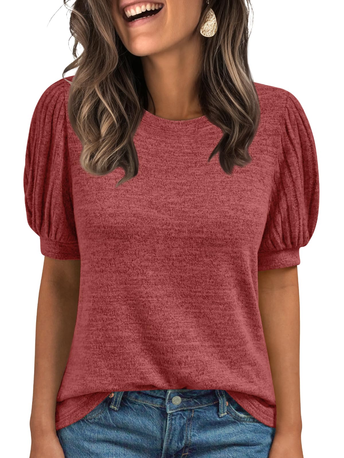 AUTOMET Womens Tops Summer Sweater Spring Tunic Dressy Casual Blouses Business Cute Trendy Short Sleeve Shirt 2026