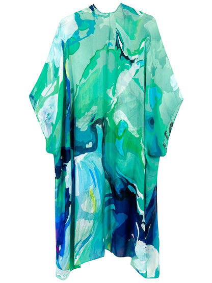 Breezy Lane Women's Kimono Cardigan Summer Swimsuit Coverups Beach Cover Up with Floral Print for Vacation