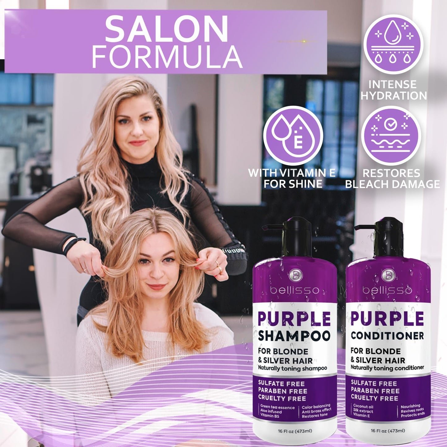 Biotin Shampoo and Conditioner Set - Sulfate and Paraben Free Treatment for Men and Women - Hair Thickening Volumizing Products to Help Boost Thinning Hair with Added Keratin