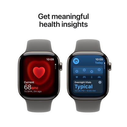 Apple Watch Series 11 [GPS 42mm] Smartwatch with Rose Gold Aluminum Case with Light Blush Sport Band - S/M. Sleep Score, Fitness Tracker, Health Monitoring, Always-On Display, Water Resistant