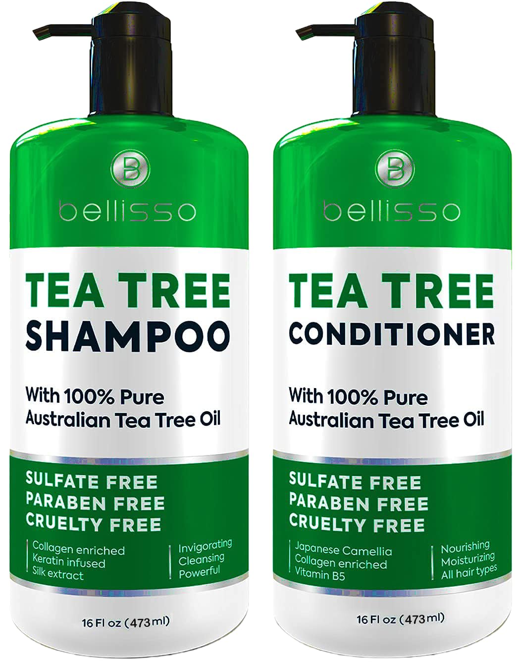 Biotin Shampoo and Conditioner Set - Sulfate and Paraben Free Treatment for Men and Women - Hair Thickening Volumizing Products to Help Boost Thinning Hair with Added Keratin