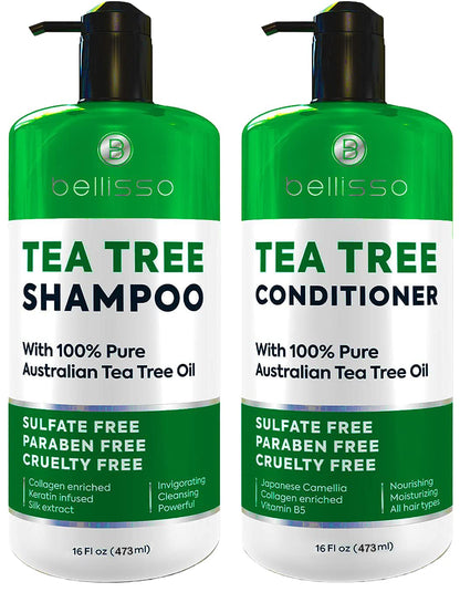 Biotin Shampoo and Conditioner Set - Sulfate and Paraben Free Treatment for Men and Women - Hair Thickening Volumizing Products to Help Boost Thinning Hair with Added Keratin