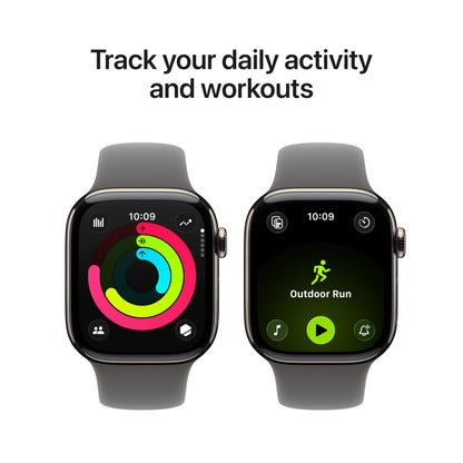 Apple Watch Series 11 [GPS 42mm] Smartwatch with Rose Gold Aluminum Case with Light Blush Sport Band - S/M. Sleep Score, Fitness Tracker, Health Monitoring, Always-On Display, Water Resistant