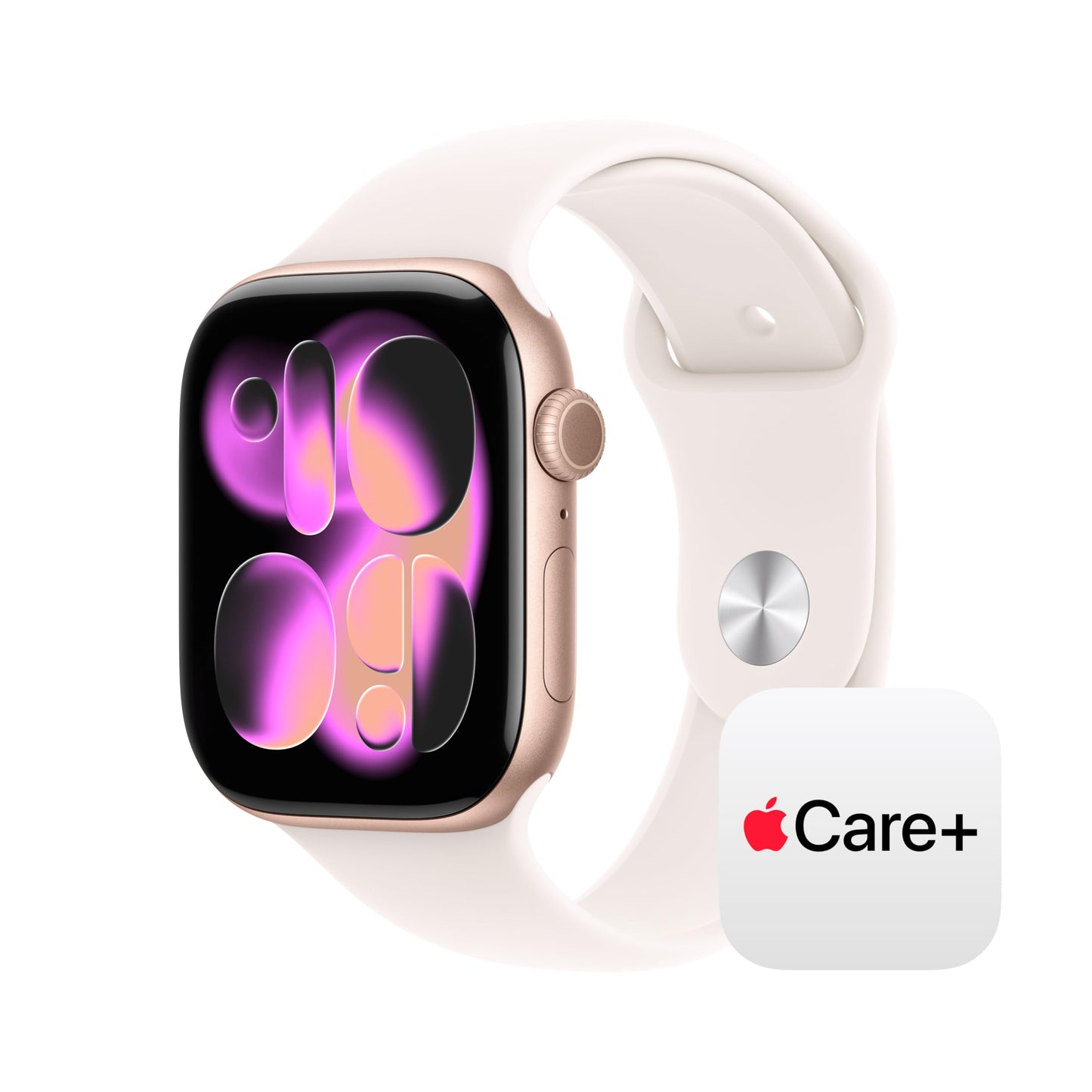 Apple Watch Series 11 [GPS 42mm] Smartwatch with Rose Gold Aluminum Case with Light Blush Sport Band - S/M. Sleep Score, Fitness Tracker, Health Monitoring, Always-On Display, Water Resistant