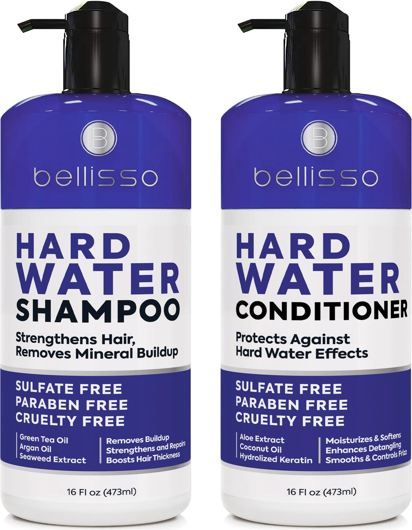 Biotin Shampoo and Conditioner Set - Sulfate and Paraben Free Treatment for Men and Women - Hair Thickening Volumizing Products to Help Boost Thinning Hair with Added Keratin