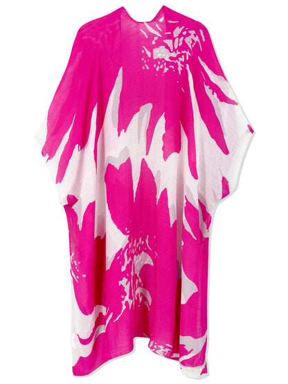 Breezy Lane Women's Kimono Cardigan Summer Swimsuit Coverups Beach Cover Up with Floral Print for Vacation