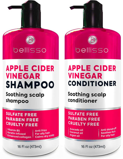 Biotin Shampoo and Conditioner Set - Sulfate and Paraben Free Treatment for Men and Women - Hair Thickening Volumizing Products to Help Boost Thinning Hair with Added Keratin