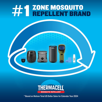 Thermacell E-Series Rechargeable Mosquito Repeller with 20’ Mosquito Protection Zone; Bug Spray Alternative; Scent Free