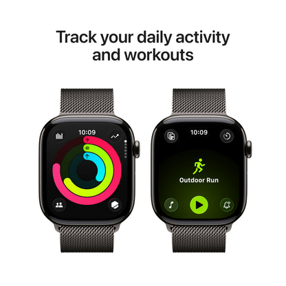 Apple Watch Series 11 [GPS 42mm] Smartwatch with Rose Gold Aluminum Case with Light Blush Sport Band - S/M. Sleep Score, Fitness Tracker, Health Monitoring, Always-On Display, Water Resistant