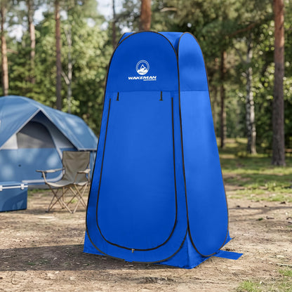 Wakeman Pop Up Changing Tent, 3.3 x 3.3 x 6.2ft, Camping Shower Tent for Portable Toilet Stall or Dressing Room with Carry Bag for Camping, Beach, or Tailgate, Polyester