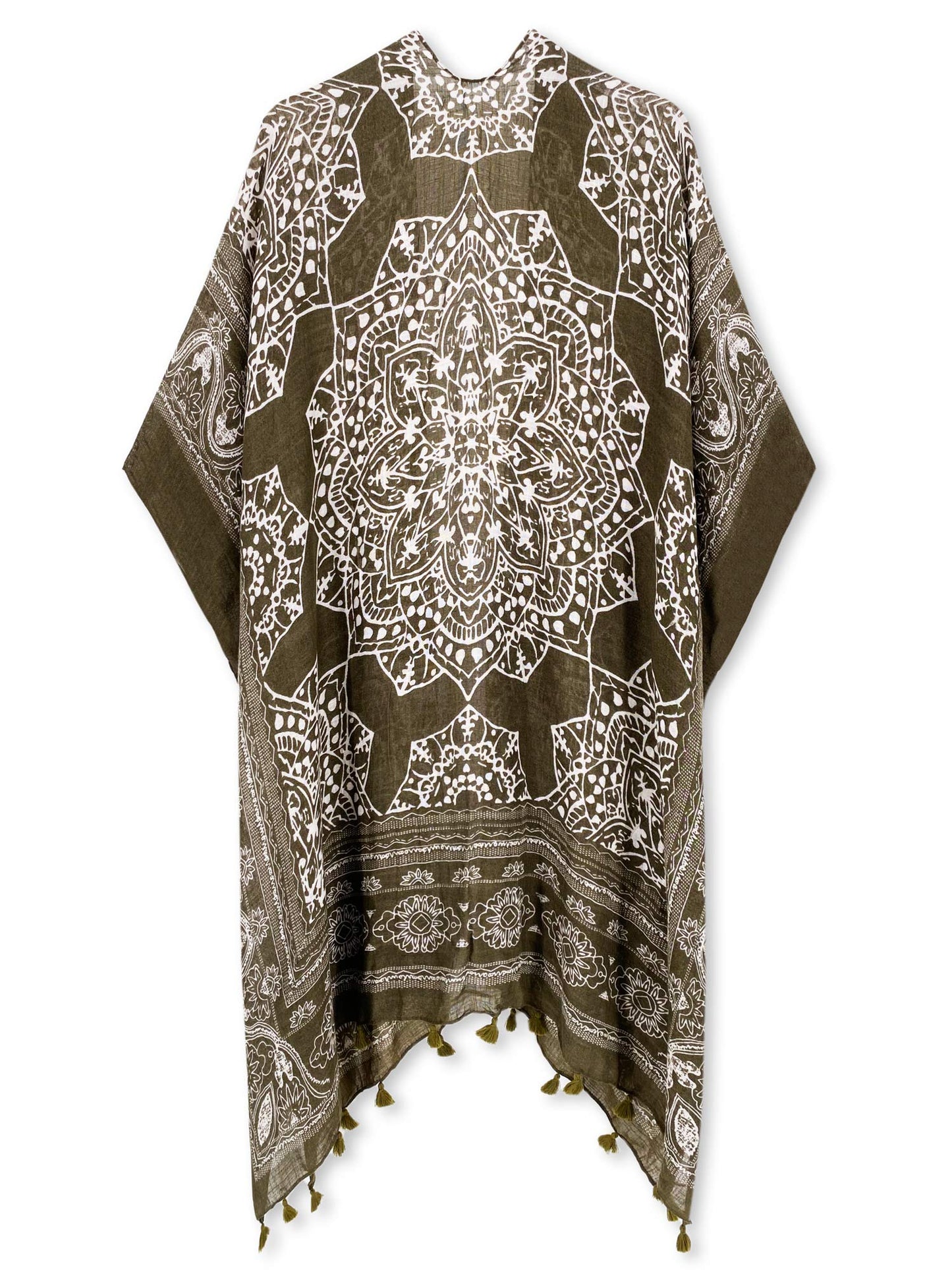 Breezy Lane Women's Kimono Cardigan Summer Swimsuit Coverups Beach Cover Up with Floral Print for Vacation