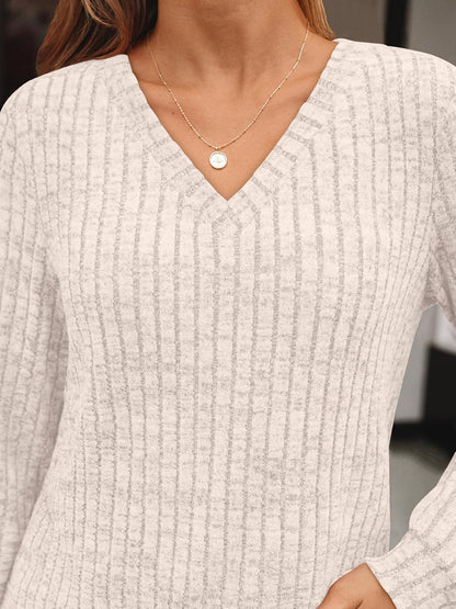 AUTOMET Womens V Neck Long Sleeve Shirt Fall Fashion Tops Tunic Dressy Casual Sweater Clothes Cute Trendy Work Outfits 2026