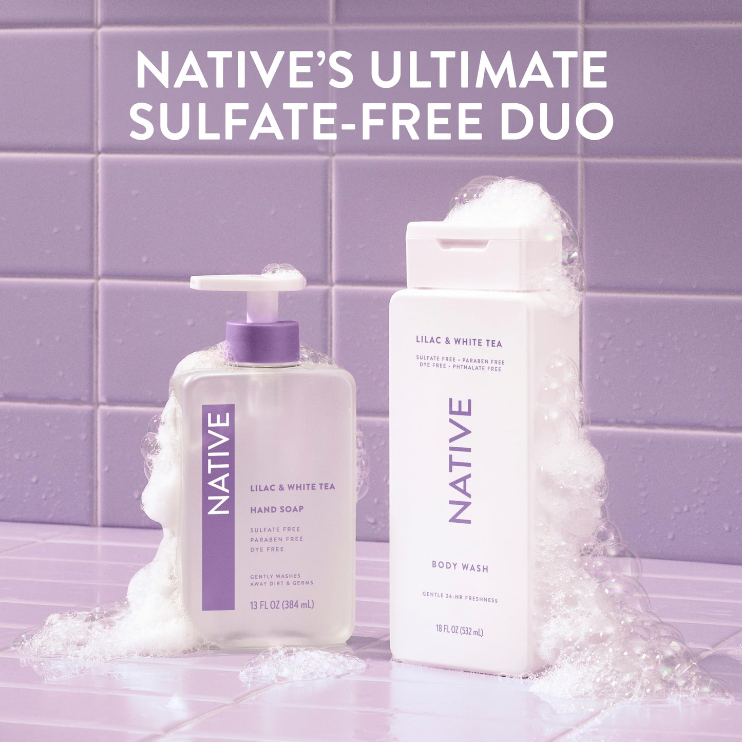 Native Body Wash Contains Naturally Derived Ingredients | For Women & Men, Sulfate, Paraben, & Dye Free Leaving Skin Soft and Hydrating | Sea Salt & Cedar 18 oz