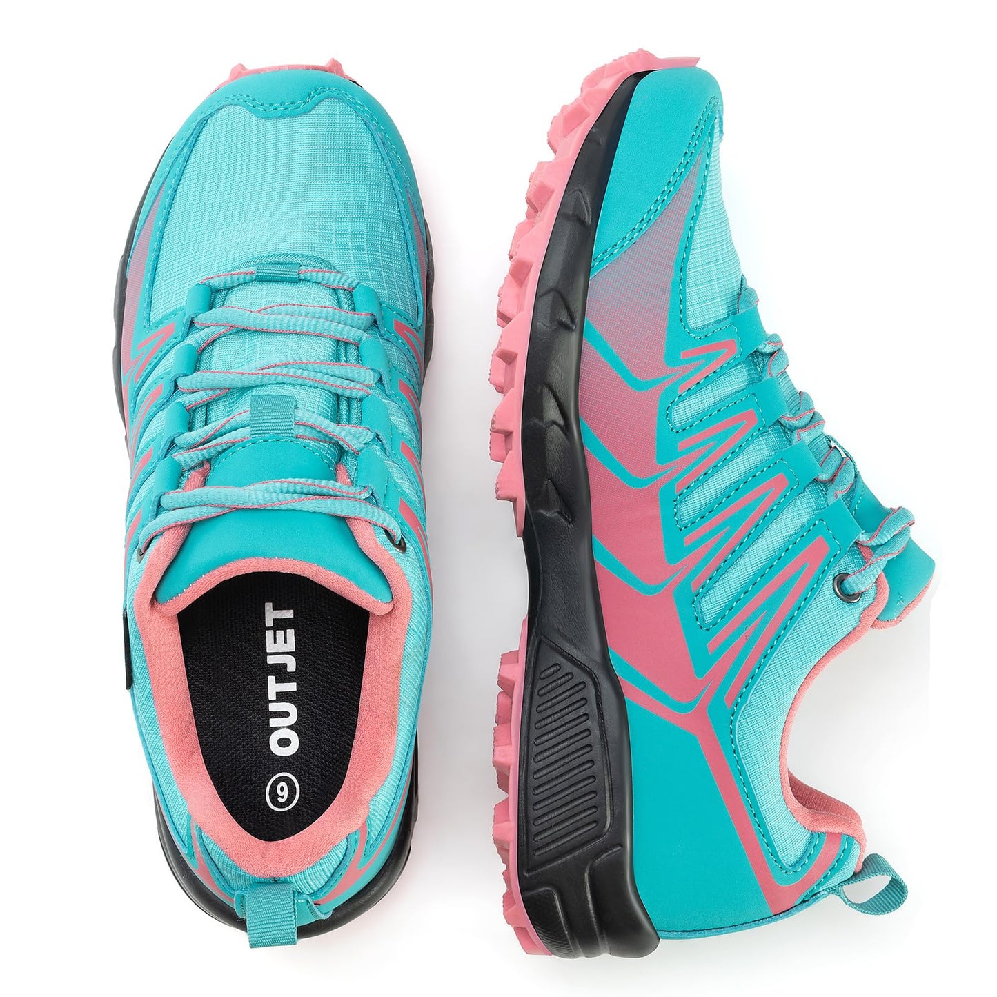 Women's Waterproof Hiking Shoes Lightweight Non-Slip Trails Walking Shoes Outdoor Sneakers