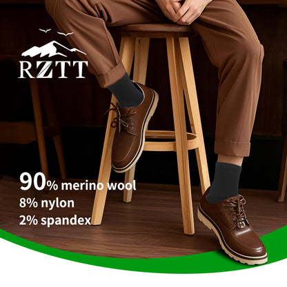 90% Merino Wool Socks for Men and Women,Casual Breathable Soft,3 Pairs
