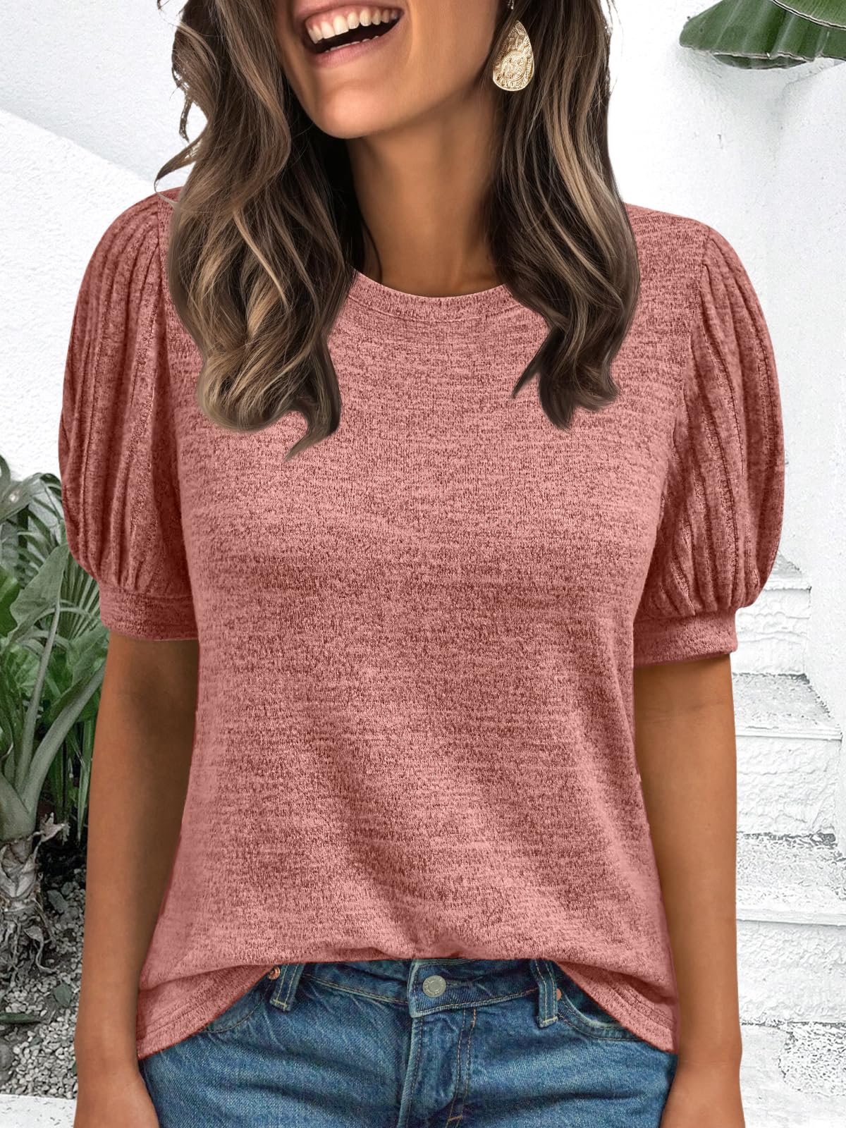 AUTOMET Womens Tops Summer Sweater Spring Tunic Dressy Casual Blouses Business Cute Trendy Short Sleeve Shirt 2026