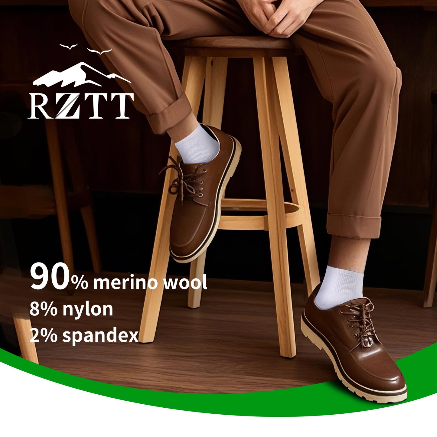 90% Merino Wool Socks for Men and Women,Casual Breathable Soft,3 Pairs